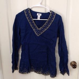 Lilly Pulitzer navy blue top
